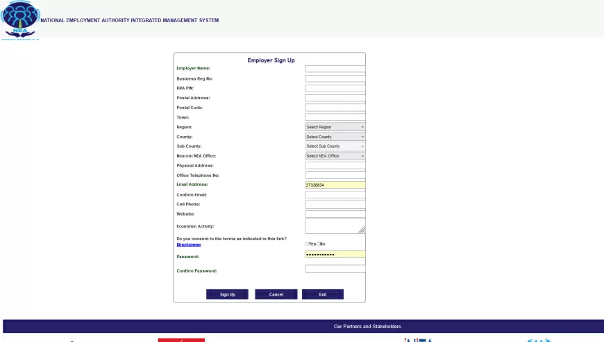 Create an Account on the NEAIMS Portal